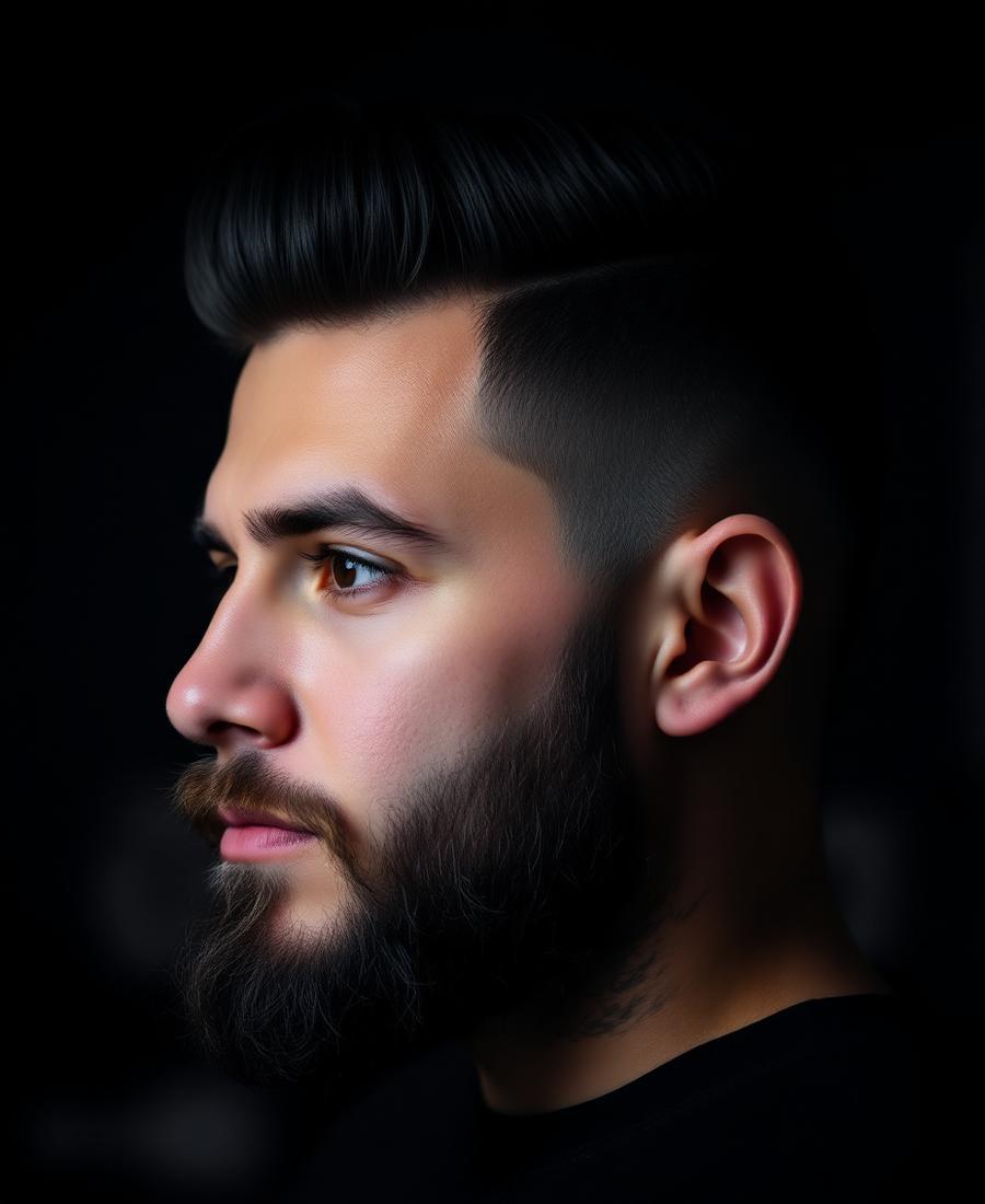 Modern pompadour